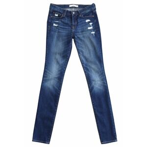 Abercrombie & Fitch Jeans Women 26x33 Dark Wash Distressed Skinny Stretch